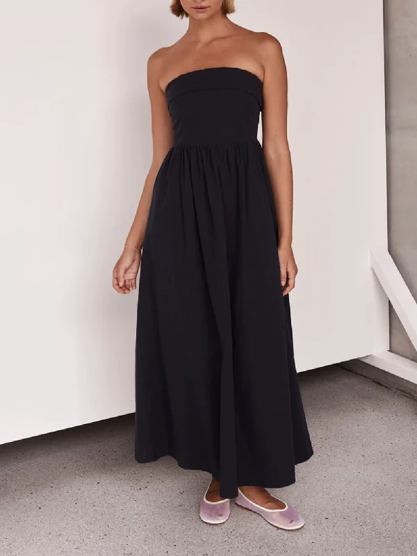 Weekend Big Savings Resort Style Tulare Charming Strapless Midi Dress