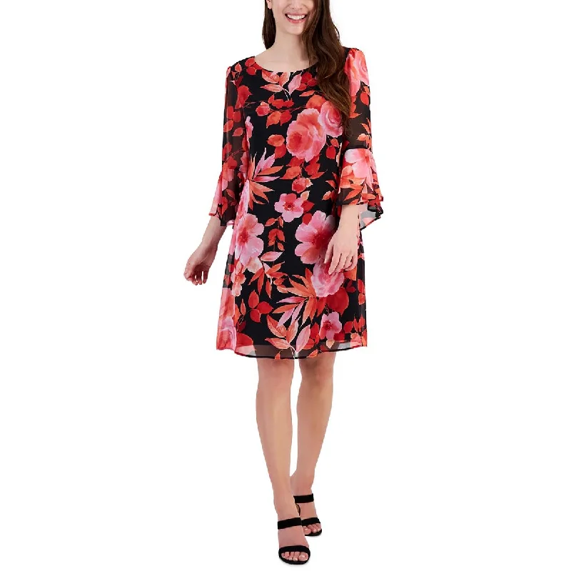 Connected Apparel Womens Chiffon Cocktail And Party Dress