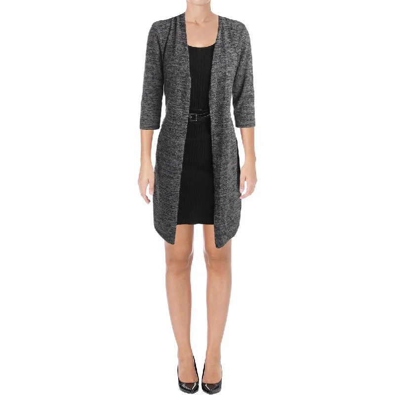 Weekend Limited-Time Offers Connected Apparel Womens Marled Layered Sweaterdress