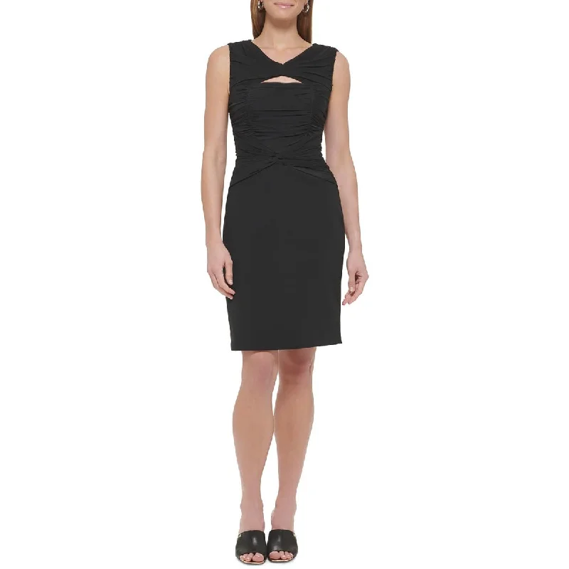 DKNY Womens Ruched  Cocktail And Party Dress