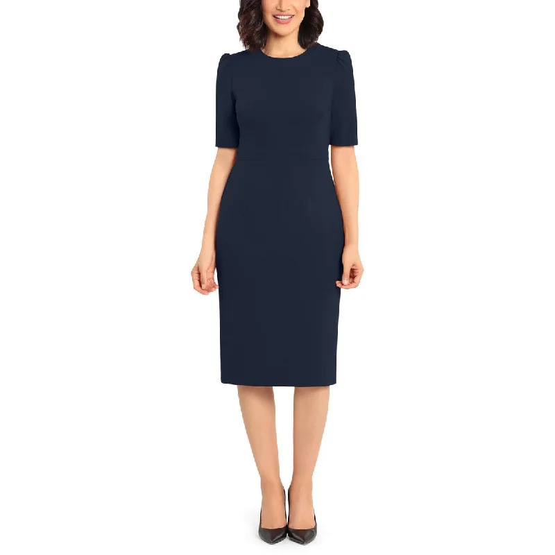Weekend Only Sale Donna Morgan Womens Solid  Midi Dress
