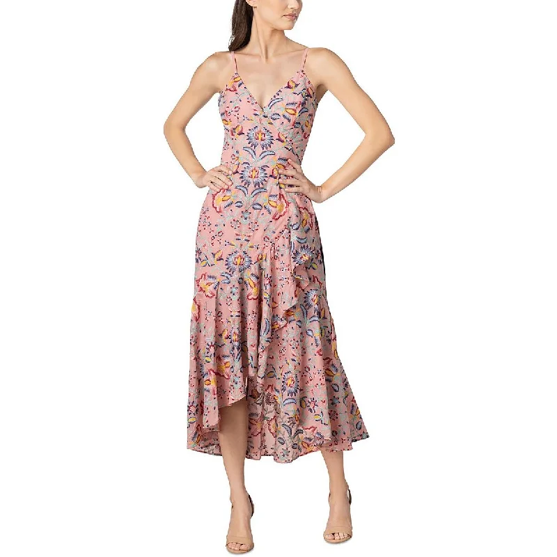 Weekend Special Dress The Population Womens Embroidered Midi Fit & Flare Dress