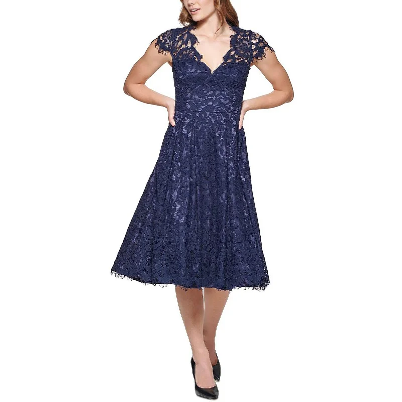 Big Offers Eliza J Womens Lace V-Neck Midi Dress
