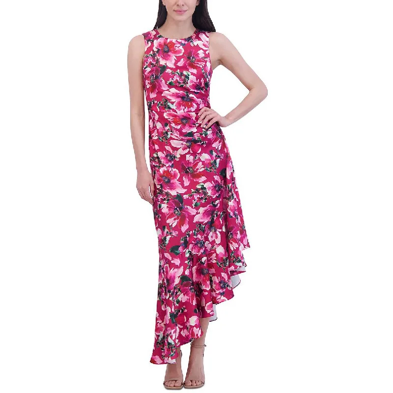 Weekend Shopping Fever Eliza J Womens Satin Gathered Maxi Dress