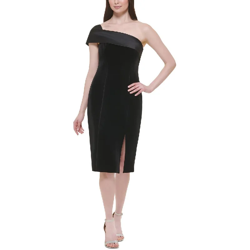 Best Prices This Week Eliza J Womens Velvet Knee-Length Sheath Dress