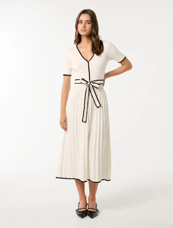Weekend Hot Offers Ellie Tipped A Line Midi Dress