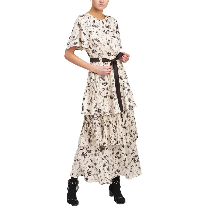 Flash Price Drops En Saison Womens Arabella Satin Floral Maxi Dress