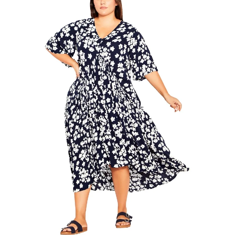 Shop Now, Save More Evans Womens Long V-Neck Maxi Dress