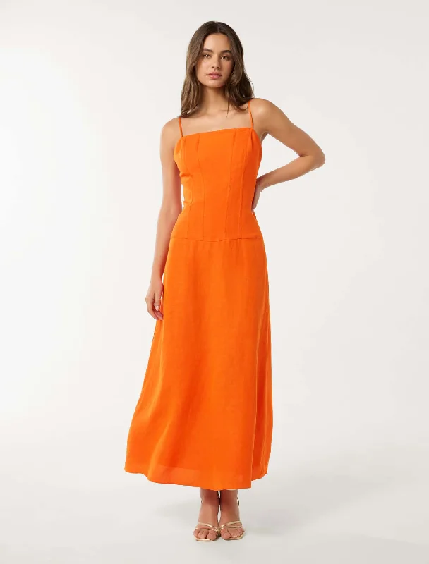 Weekend Flash Sale Flora Drop Waist Maxi Dress