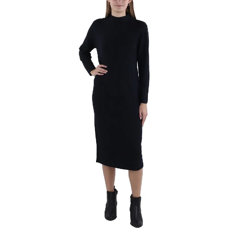 Seasonal Sale French Connection Womens Ribbed Midi Sweaterdress