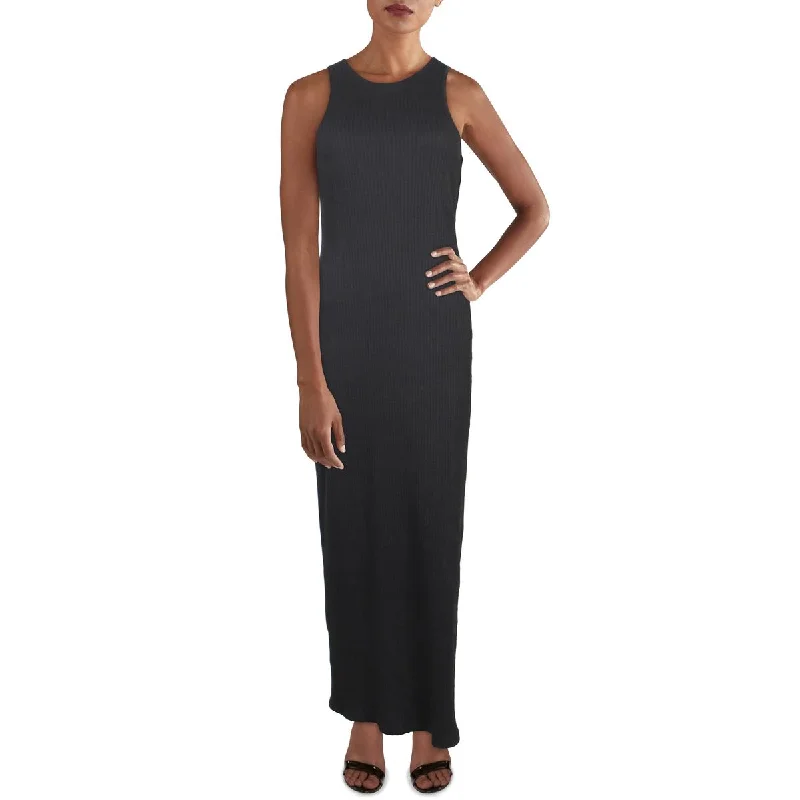 Weekend Discount Blast French Connection Womens Tommy Ribbed Long Maxi Dress