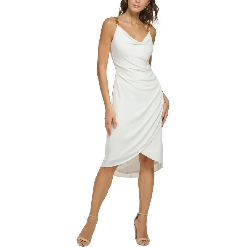 Limited Offer Guess Womens Jersey Cowlneck Cocktail And Party Dress