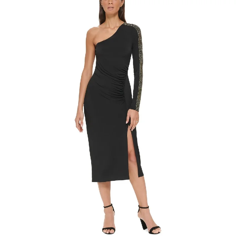 Flash Sale Guess Womens Gathered Long Cocktail and Party Dress