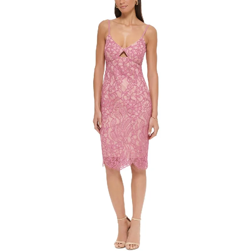 Seasonal Discounts Guess Womens Lace Mini Sheath Dress
