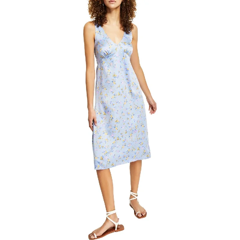 Buy More, Save More Hippie Rose Womens Juniors Floral Print Casual Midi Dress