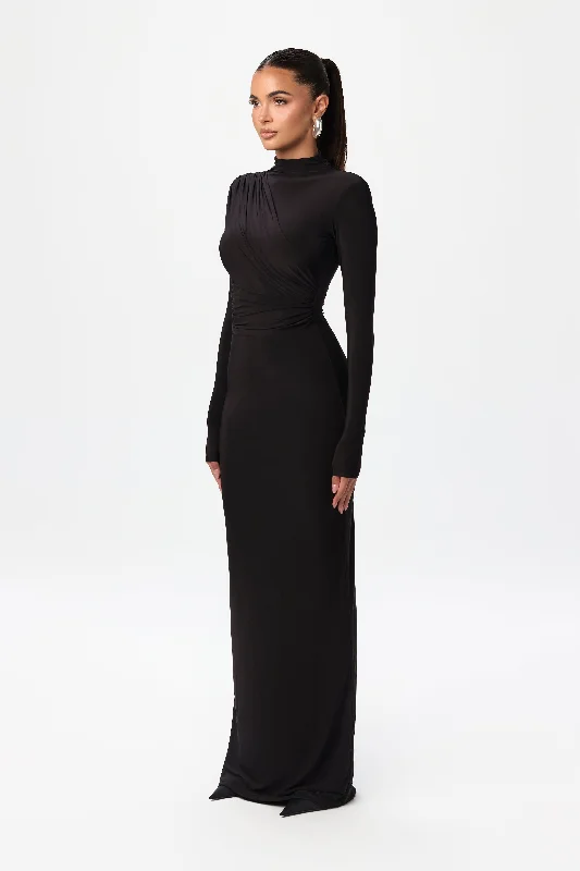 Unbeatable Flash Deals Hourglass Draped Maxi Dress