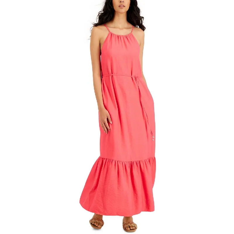 Only for You INC Womens Woven Halter Maxi Dress