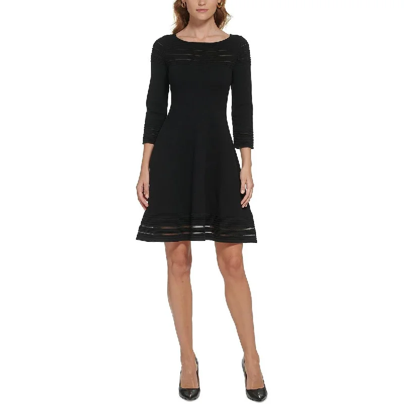 Unmissable Deals Jessica Howard Womens Knit Mesh Striped Sweaterdress