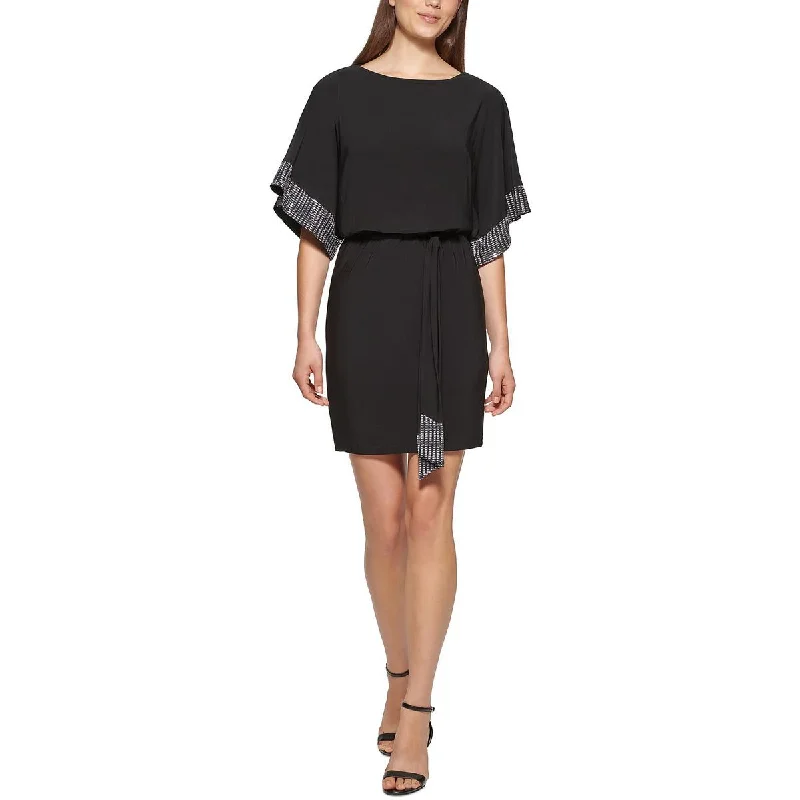Buy More, Save More Jessica Howard Womens Petites Embellished Matte Jersey Cocktail and Party Dress