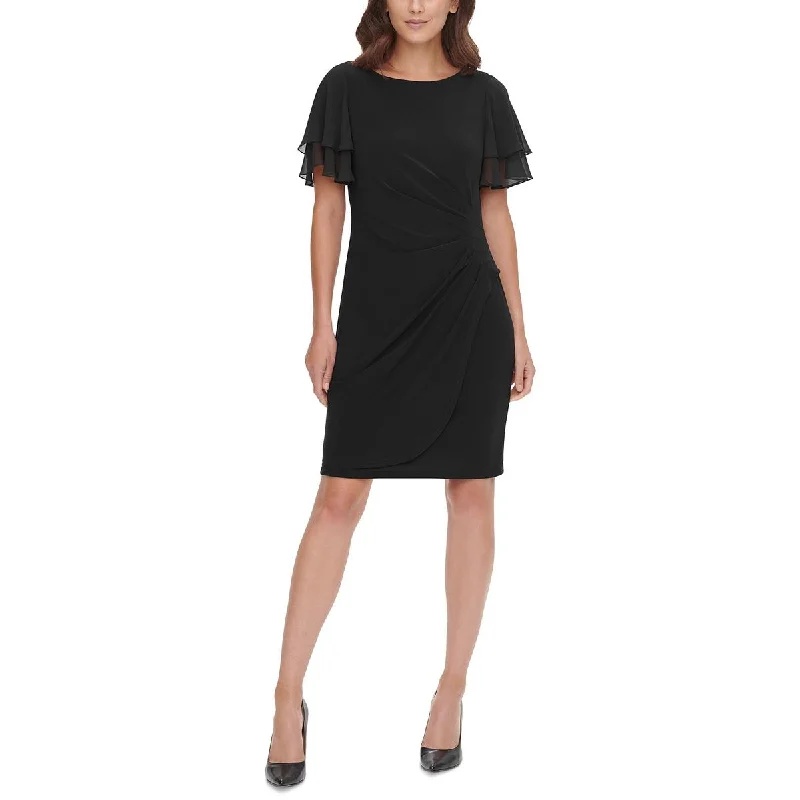 Jessica Howard Womens Petites Work Short Sheath Dress