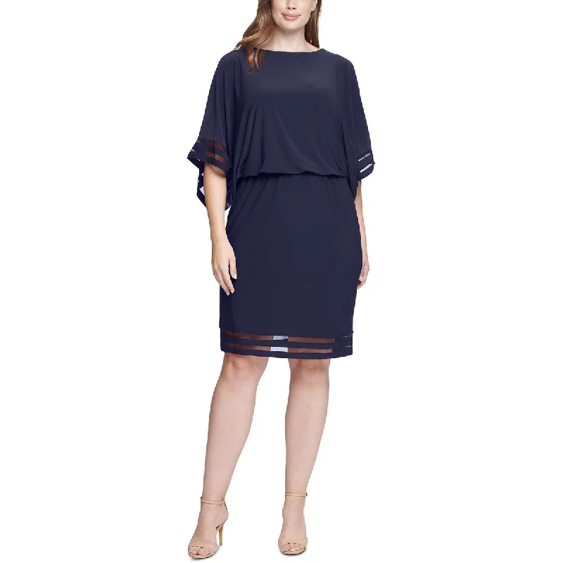 Flash Shopping Deal Jessica Howard Womens Plus Illusion Trim Blouson Cocktail And Party Dress Flash Shopping Deal Jessica Howard Womens Plus Illusion Trim Blouson Cocktail And Party Dress