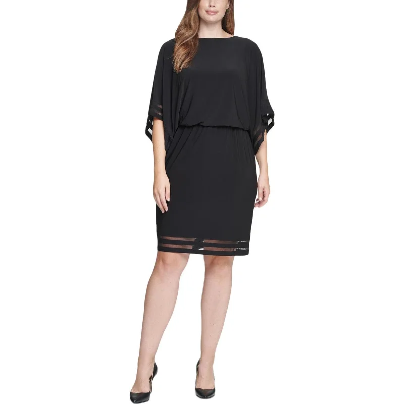 Crazy Price Cuts Jessica Howard Womens Plus Illusion Trim Blouson Cocktail and Party Dress Crazy Price Cuts Jessica Howard Womens Plus Illusion Trim Blouson Cocktail and Party Dress