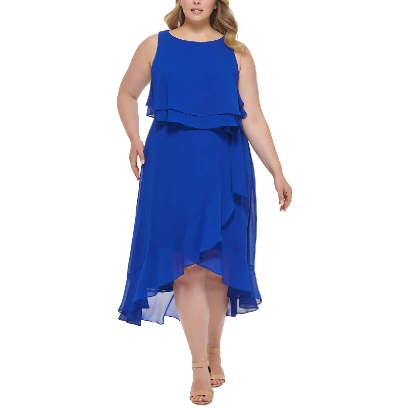Limited Time Only Jessica Howard Womens Plus Popover Hi-Low Cocktail And Party Dress Limited Time Only Jessica Howard Womens Plus Popover Hi-Low Cocktail And Party Dress