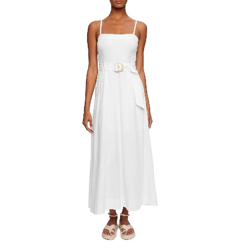 Jonathan Simkhai Womens Belted Long Maxi Dress