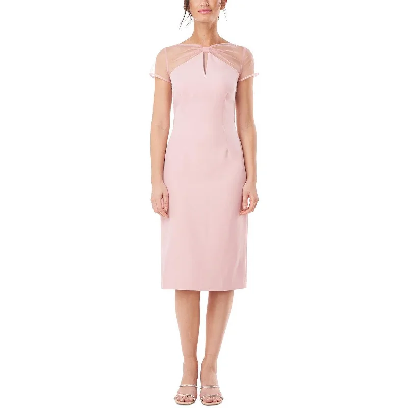 Weekend Bonanza JS Collections Womens Knit Mesh Shift Dress