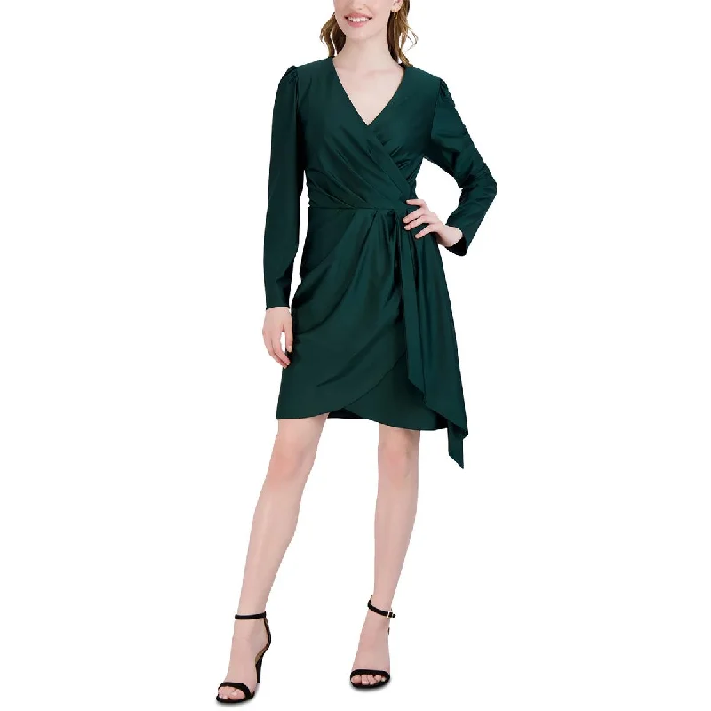 Shop & Save Now Julia Jordan Womens Satin Above Knee Cocktail And Party Dress