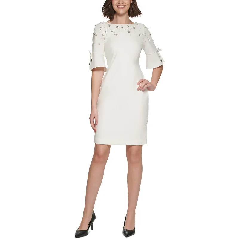 Sale Alert Karl Lagerfeld Paris Womens Crepe Embellished Cocktail And Party Dress