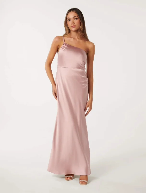 Limited Edition Kelly Petite One Shoulder Maxi Dress