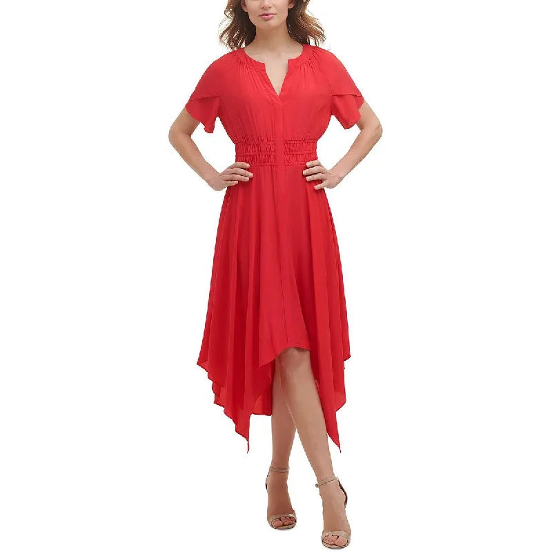 Limited Time Only Kensie Dresses Womens Gathered Mid Calf Midi Dress