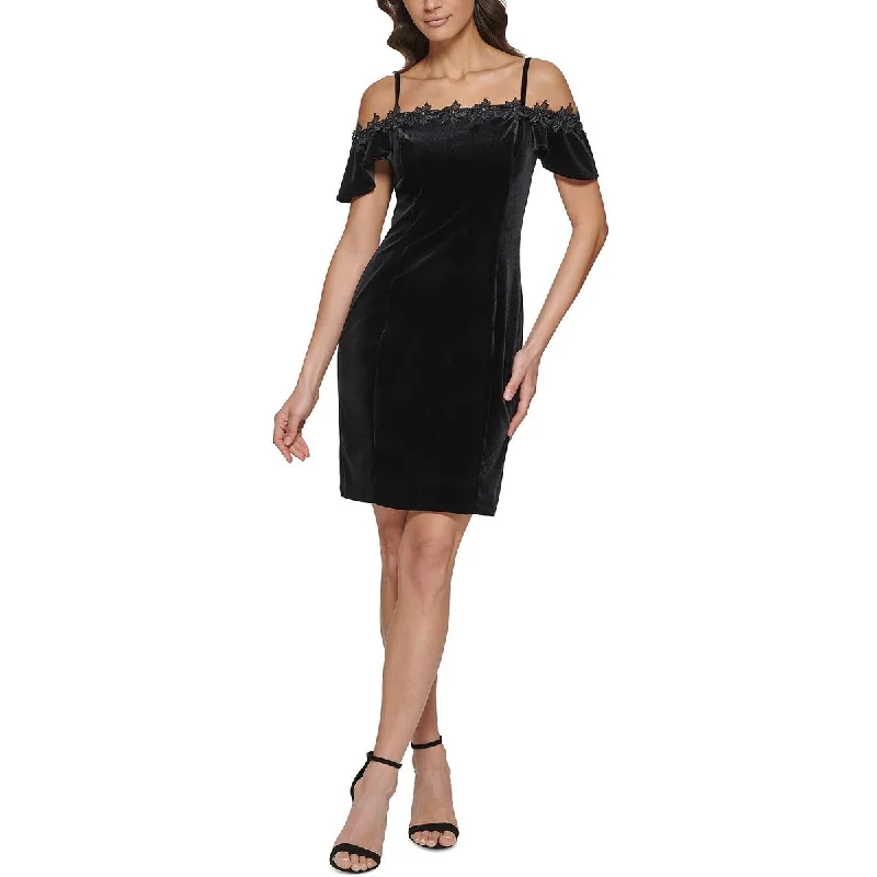 Instant Discount Kensie Dresses Womens Velvet Mini Cocktail and Party Dress