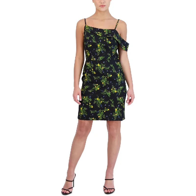 Clearance Event Laundry by Shelli Segal Womens Floral Print Mini Sheath Dress