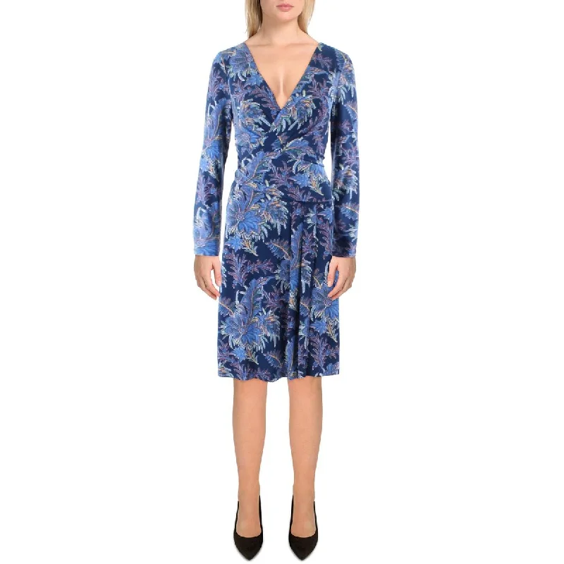 Today's Offer Lauren Ralph Lauren Womens Long Sleeve Knee Wear to Work Dress