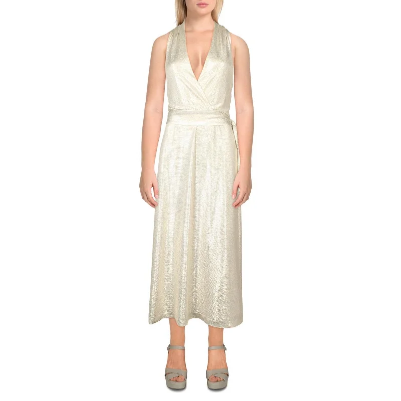 Best Price Ever Lauren Ralph Lauren Womens Metallic Halter Cocktail And Party Dress