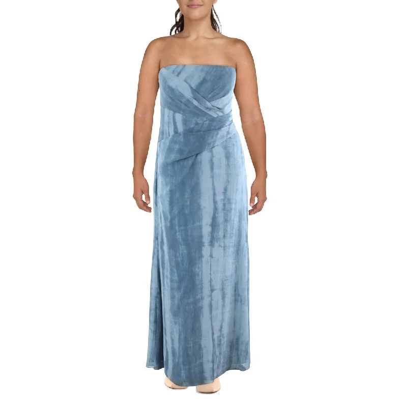 Lauren Ralph Lauren Womens Tie Dye Long Maxi Dress