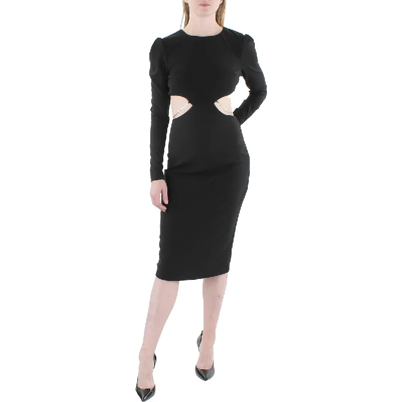 Weekend Shopping Extravaganza Lea & Viola Womens Cut-Out Chain Cocktail and Party Dress Weekend Shopping Extravaganza Lea & Viola Womens Cut-Out Chain Cocktail and Party Dress
