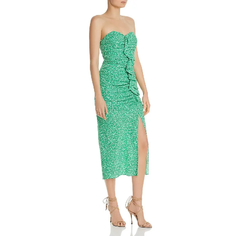 Sale of the Year Likely Womens Jordana Floral Ruched Midi Dress