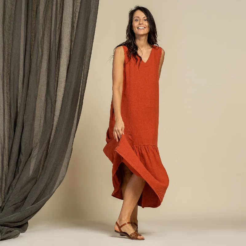 Weekend Special Discounts Maxi Dress Aurora Cinnamon Red
