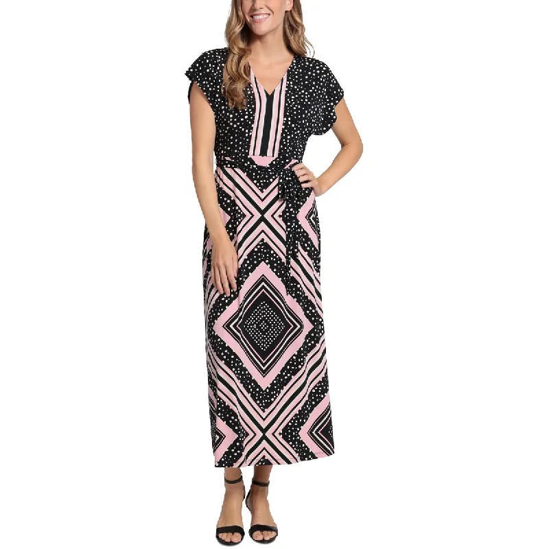 Weekend Special Offers London Times Womens Petites Printed Long Maxi Dress