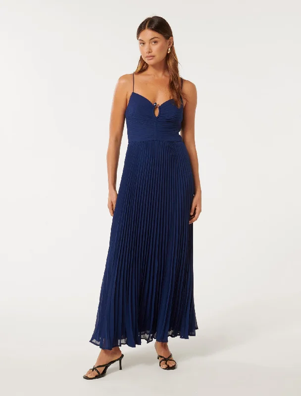 Weekend Clearance Event Loreto Pleated Maxi Dress