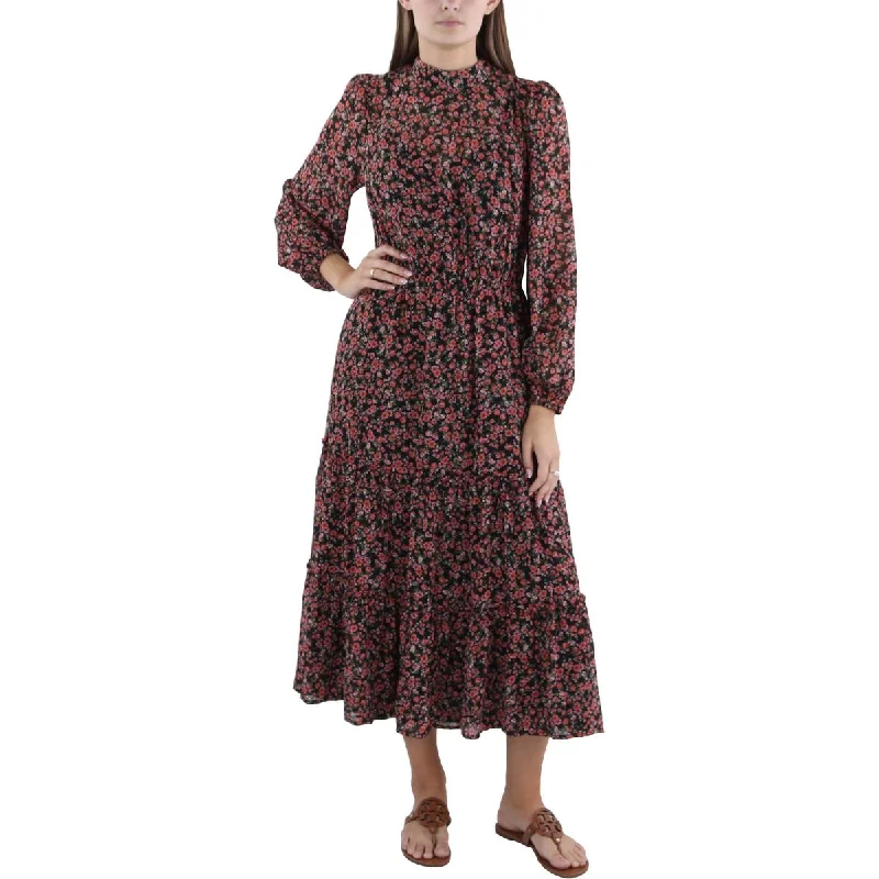 Price Slash Lost + Wander Womens Tiered Tea Length Maxi Dress