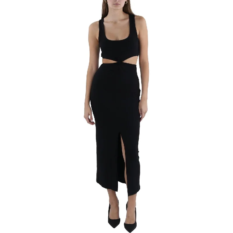 Shop & Save Today L'Space Womens Skyler Cut-Out Sleeveless Maxi Dress