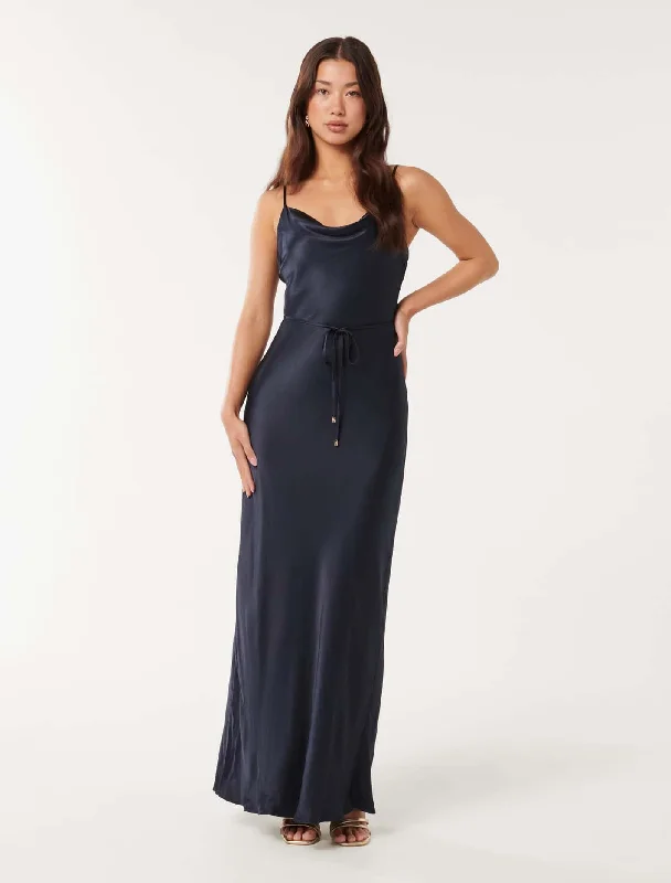 Weekend Promo Offers Lucy Satin Cowl Maxi Dress