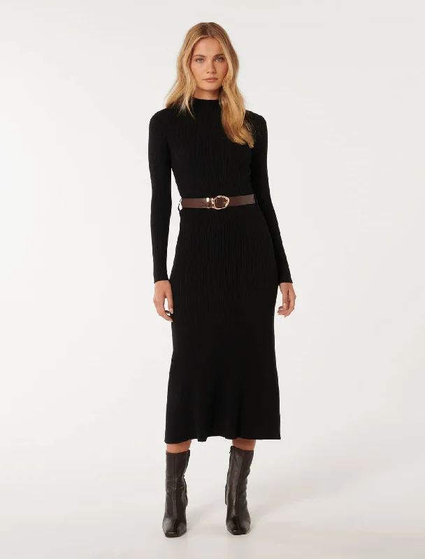 Weekend Deal Fest Luisa Fit And Flare Belted Midi Dress