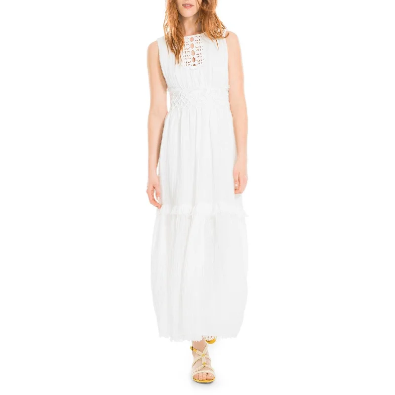 Weekend Special Max Studio Womens Linen Cut-Out Maxi Dress