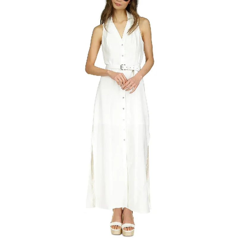 Today’s Flash Sale Michael Kors Womens Petites   Belted Button down Maxi Dress