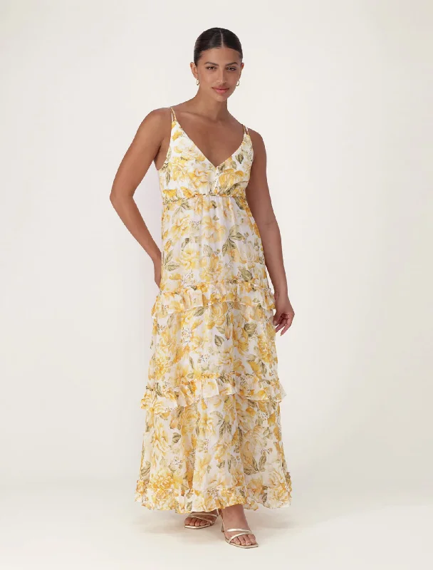 Weekend Limited-Time Offers Miranda Ruffle Midi Dress